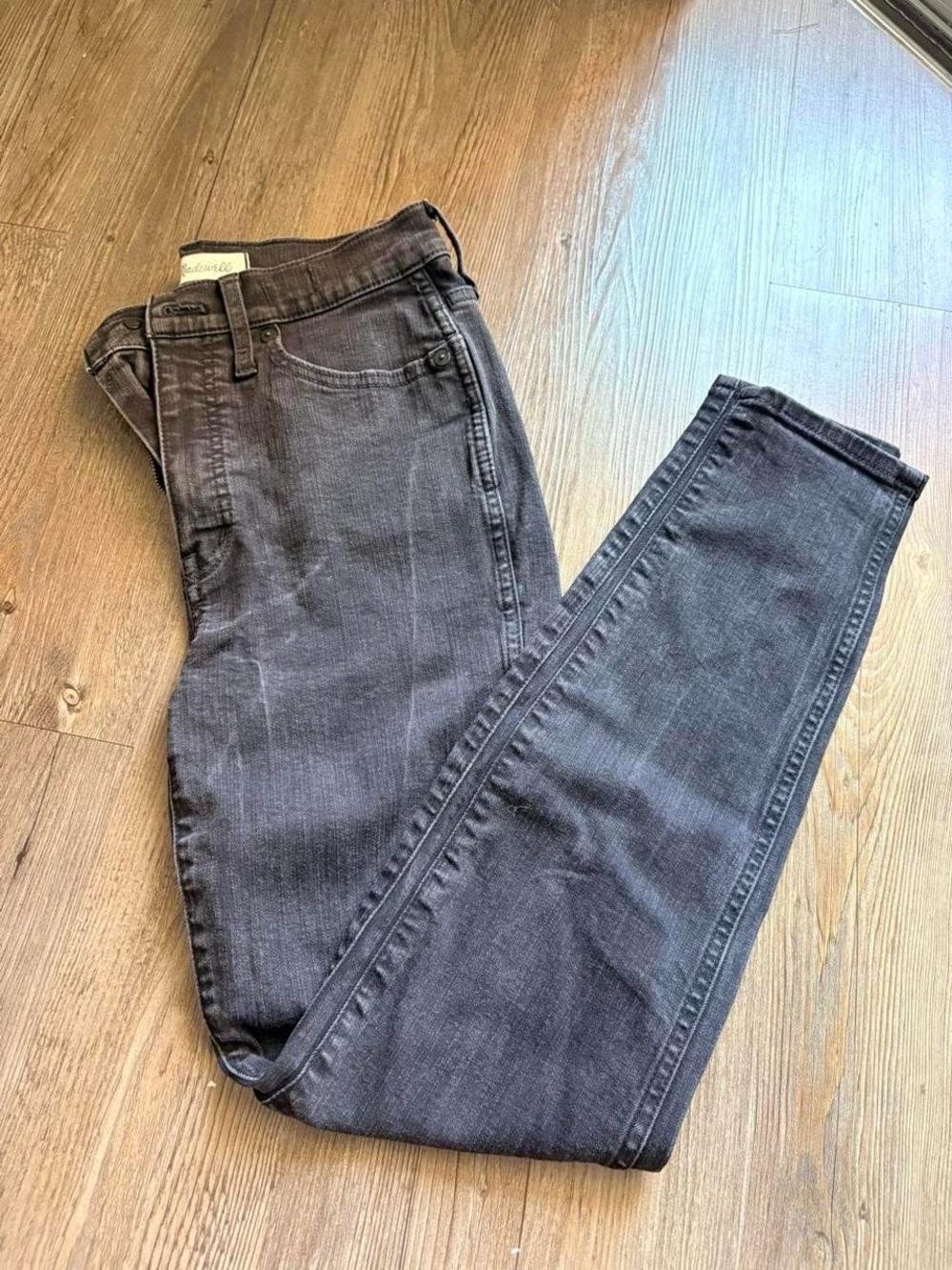Madewell Skinny High-Rise Washed Black Jeans